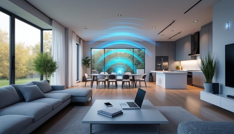 découvrez comment le wi-fi maillé (mesh) assure une couverture optimale dans les grandes maisons, éliminant les zones sans signal et garantissant une connexion stable partout.